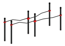 Воркаут ЛОВ 89 красный ВТ 101.17-01