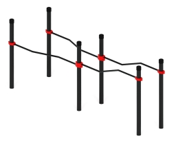 Воркаут ЛОВ 89 красный ВТ 101.17-01, фото 3 Воркаут ЛОВ 89 красный ВТ 101.17-01, фото 3