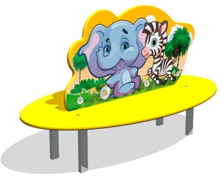 Скамейка детская Саванна СП215 для игровой площадки, фото 1