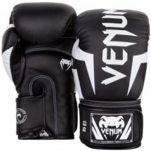 Перчатки боксерские Venum Elite Black/White