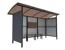 Автобусный павильон "Стандарт-П3" Автобусный павильон "Стандарт-П3"