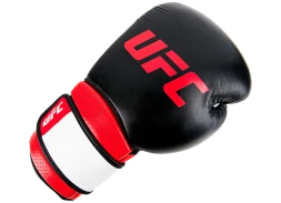 (UFC Перчатки MMA для работы на снарядах чёрные - 12 Oz), фото 4