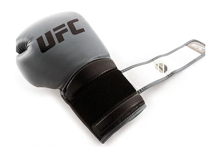 (UFC Перчатки MMA для работы на снарядах чёрные - 18 Oz), фото 4