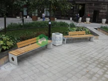 Скамейка «Плющиха» со спинкой