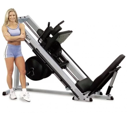 ГАКК-машина - жим ногами под углом 45 Body-Solid GLPH2100 на свободном весе, фото 1