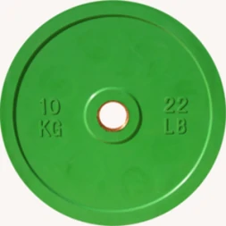 Диск JOHNS d51мм, цветной обрезиненный, 10кг