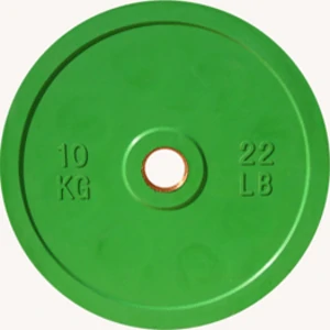 Диск JOHNS d51мм, цветной обрезиненный, 10кг, фото 1