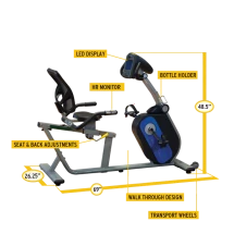 Велотренажер горизонтальный Body-Solid Endurance B4-R