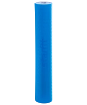 Коврик для йоги FM-201, TPE, 173x61x0,4 см, синий/серый