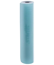 Коврик для йоги FM-201, TPE, 173x61x0,6 см, мятный/серый