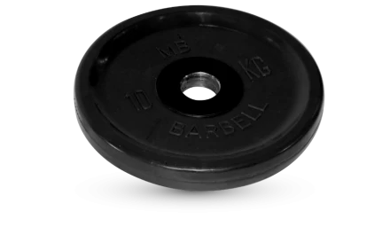 Диск BARBELL Евро-классик обрезиненный черный, 10 кг., фото 1