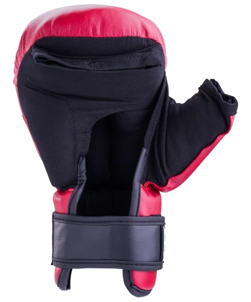 Перчатки для рукопашного боя HSIF RF3106, 6oz, к/з, красный, фото 2