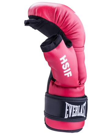 Перчатки для рукопашного боя HSIF RF3106, 6oz, к/з, красный, фото 3