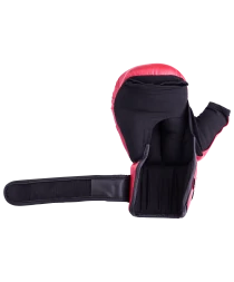 Перчатки для рукопашного боя HSIF RF3106, 6oz, к/з, красный, фото 4