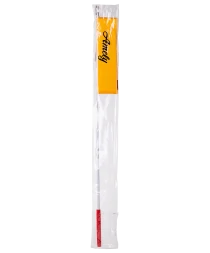 Лента для художественной гимнастики AGR-201 4м, с палочкой 46 см, оранжевый, фото 4
