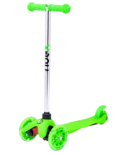 Самокат 3-колесный Zippy 3D, 120/80 мм, зеленый