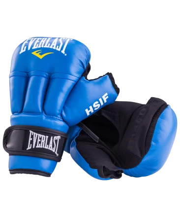Перчатки для рукопашного боя HSIF RF3208, 8oz, к/з, синий, фото 1