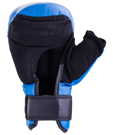 Перчатки для рукопашного боя HSIF RF3208, 8oz, к/з, синий, фото 2