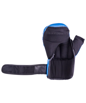 Перчатки для рукопашного боя HSIF RF3208, 8oz, к/з, синий, фото 5