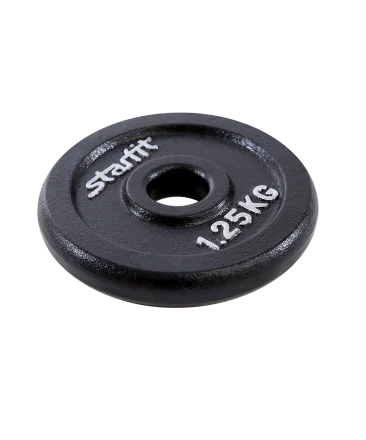 Диск чугунный BB-204 1,25 кг, d=26 мм, черный, фото 1