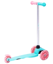 Самокат 3-колесный Zippy 3D, 120/80 мм, мятный