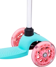 Самокат 3-колесный Zippy 3D, 120/80 мм, мятный