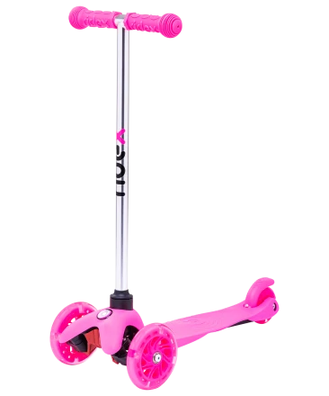 Самокат 3-колесный Zippy 3D, 120/80 мм, розовый, фото 2