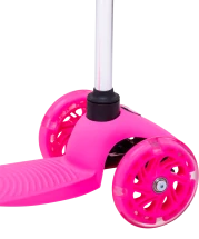 Самокат 3-колесный Zippy 3D, 120/80 мм, розовый