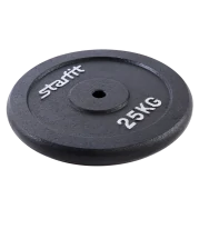 Диск чугунный BB-204 25 кг, d=26 мм, черный