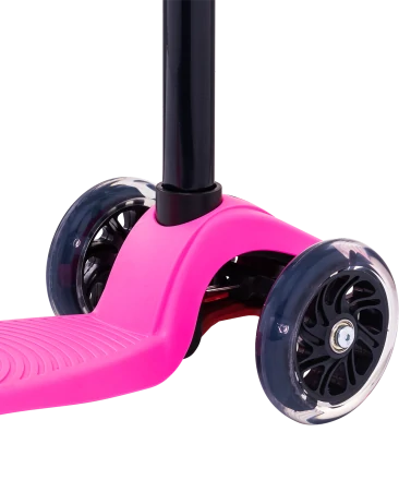 Самокат 3-колесный Snappy 3D, 120/80 мм, розовый, фото 5
