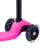 Самокат 3-колесный Snappy 3D, 120/80 мм, розовый
