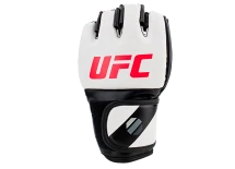 (UFC Перчатки MMA для грэпплинга 5 унций белые S/M)