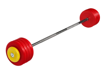 Штанга неразборная &quot;Barbell&quot; с цветными дисками d 25 мм, 47,5 кг, фото 1