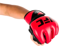 (UFC Перчатки MMA для грэпплинга 5 унций красные S/M)