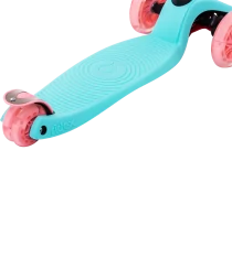 Самокат 3-колесный Snappy 3D, 120/80 мм, мятный/розовый, фото 6