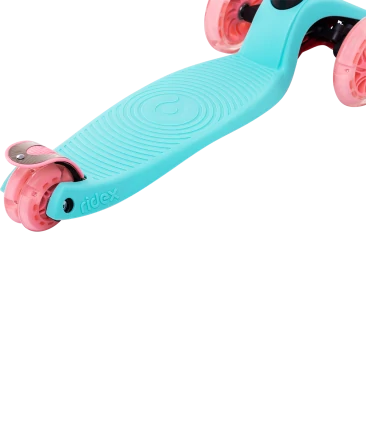 Самокат 3-колесный Snappy 3D, 120/80 мм, мятный/розовый, фото 6