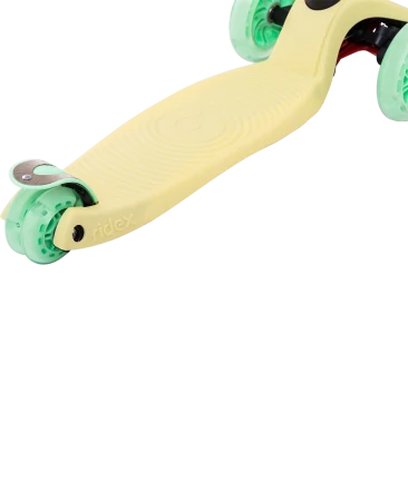 Самокат 3-колесный Snappy 3D, 120/80 мм, желтый/мятный, фото 6