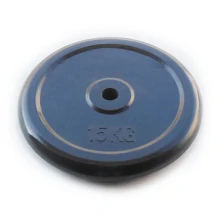 Диск JOHNS d26/d51 мм черный обрезиненный, 15кг
