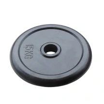 Диск JOHNS d26/d51 мм черный обрезиненный, 15кг