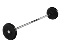 Штанга неразборная &quot;Barbell&quot; с чёрными дисками d 25 мм, 15 кг