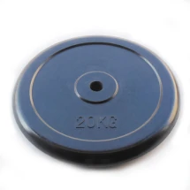 Диск JOHNS d26/d51 мм черный обрезиненный, 20кг