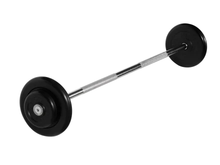Штанга неразборная &quot;Barbell&quot; с чёрными дисками d 25 мм, 17,5 кг, фото 1