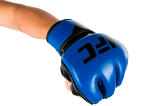 (UFC Перчатки MMA для грэпплинга 5 унций синие L/XL)