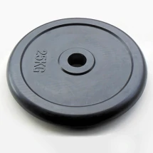 Диск JOHNS d51 мм черный обрезиненный, 25кг
