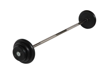 Штанга неразборная &quot;Barbell&quot; с чёрными дисками d 25 мм, 22,5 кг, фото 1