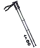 Палки для скандинавской ходьбы Longway, 77-135 см, 2-секционные, чёрный/ярко-зелёный