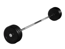 Штанга неразборная &quot;Barbell&quot; с чёрными дисками d 25 мм, 35 кг