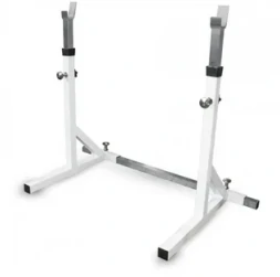 Стойка Barbell МВ 2.19 с двумя позициями для штанг (простая, нехромированная) белый