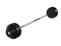 Штанга неразборная &quot;Barbell&quot; с чёрными дисками d 25 мм, 42,5 кг