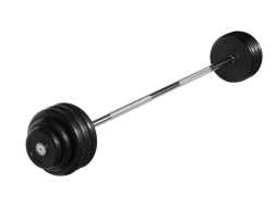 Штанга неразборная &quot;Barbell&quot; с чёрными дисками d 25 мм, 42,5 кг